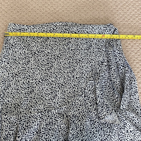 Shein Size Small Women's Teen Black and White Polka Dot Wrap Skirt - Picture 11 of 11